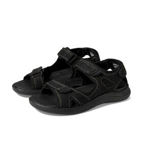 Nunn Bush Rio Vista 3-Strap Black River Sandal Men's Size 7M New in Box